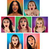 SPENCER & FLEETWOOD - WANKY HANKIES 7 PIECES EXTRA LARGE HANDKERCHIEFS FOR WOMEN